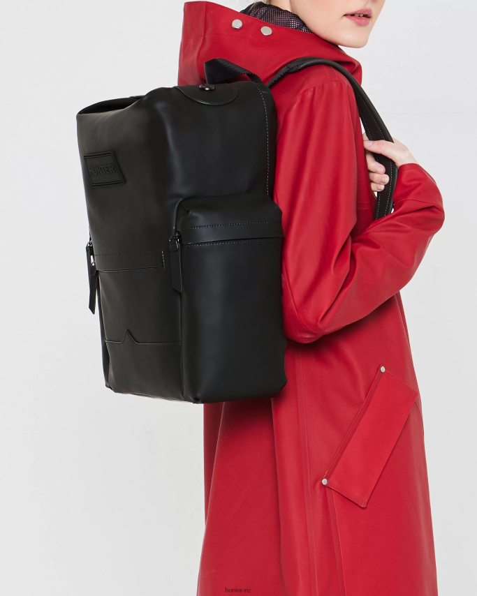 JP0D4D426 Top Clip Backpack - Rubberized Leather Hunter Men