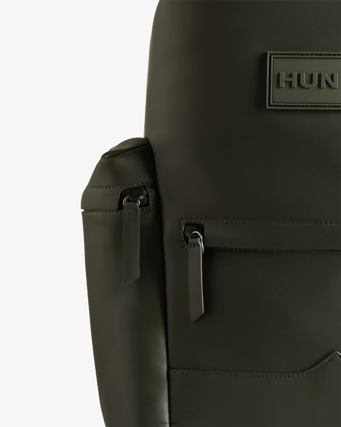 JP0D4D427 Top Clip Backpack - Rubberized Leather Hunter Men