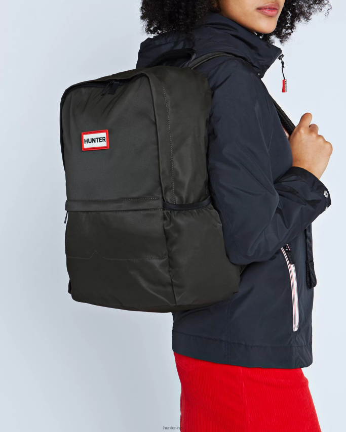 JP0D4D435 Nylon Large Backpack Hunter Men