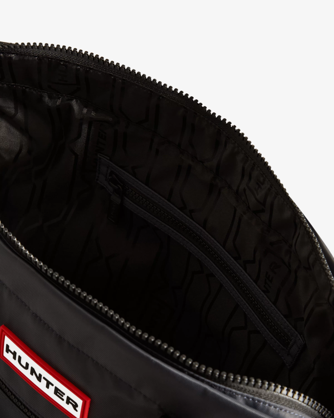 JP0D4D459 Nylon Medium Top Clip Tote Bag Hunter Men