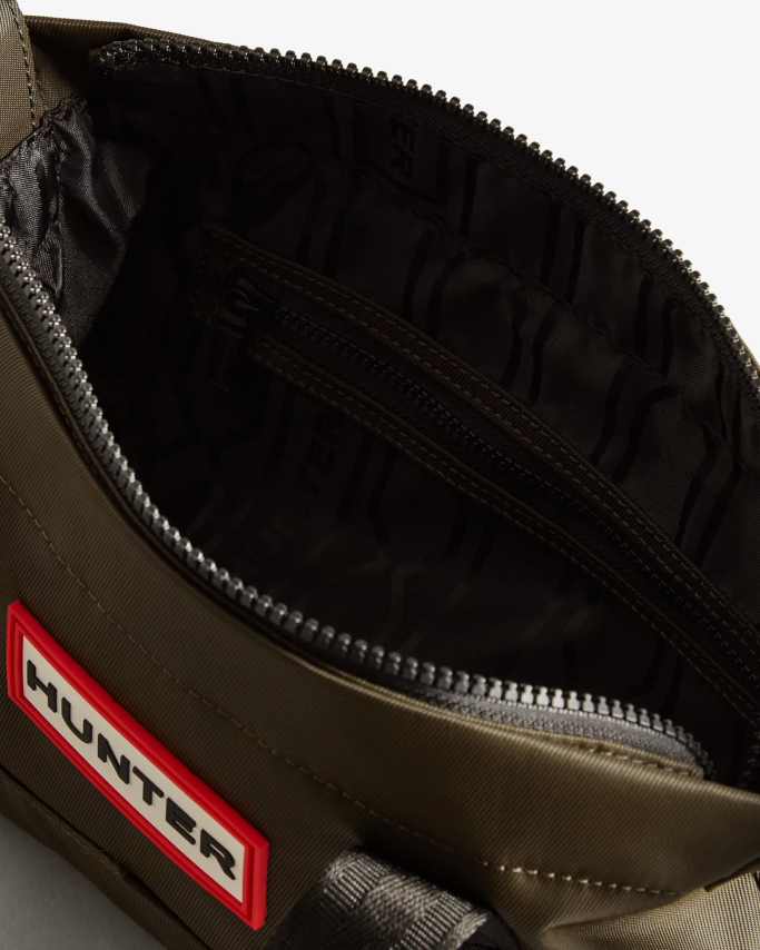 JP0D4D462 Nylon Mini Top Clip Tote Bag Hunter Men