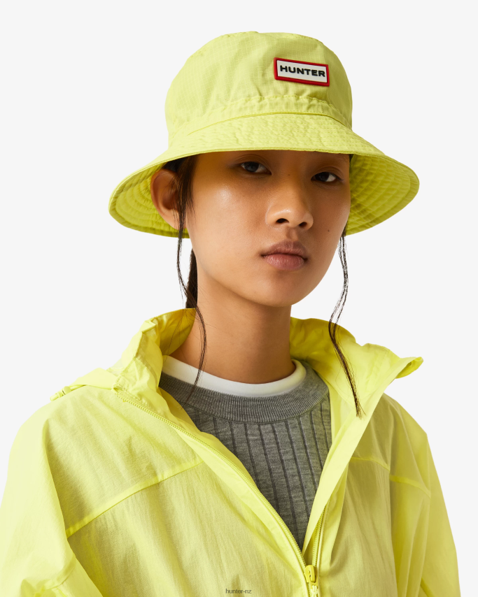 JP0D4D414 Travel Ripstop Recycled Nylon Bucket Hat Hunter Men