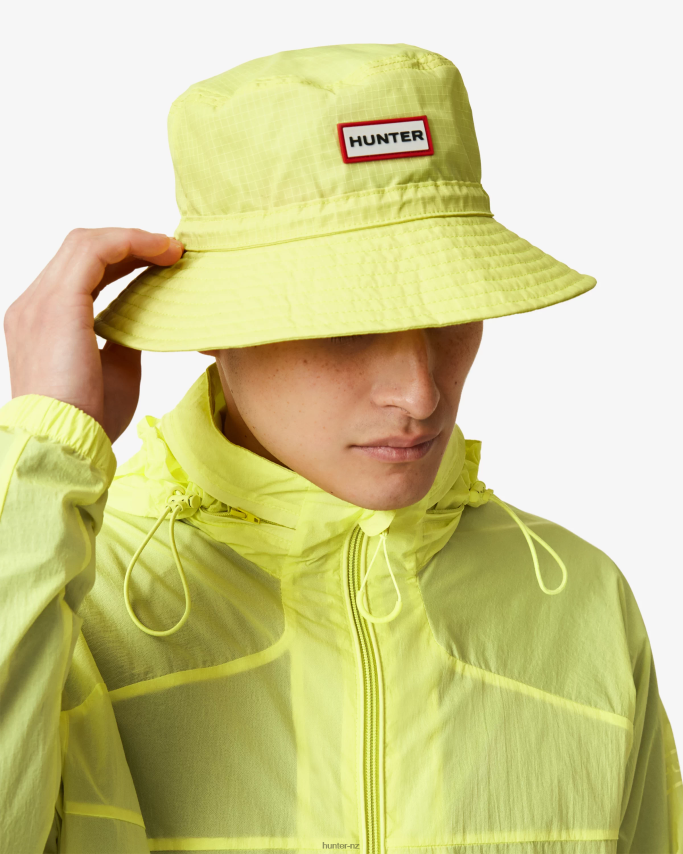 JP0D4D414 Travel Ripstop Recycled Nylon Bucket Hat Hunter Men