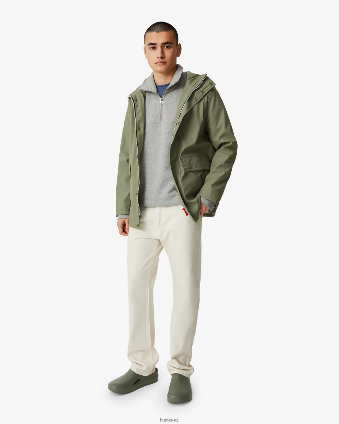 JP0D4D602 Lightweight Waterproof Rain Jacket Hunter Men