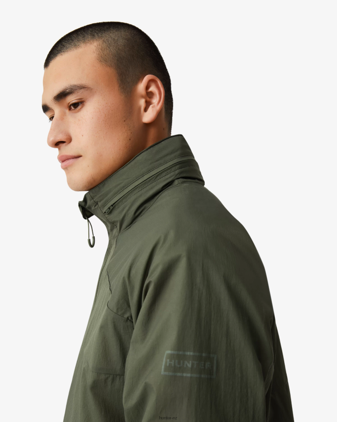 JP0D4D606 Travel Recycled Nylon Shell Jacket Hunter Men