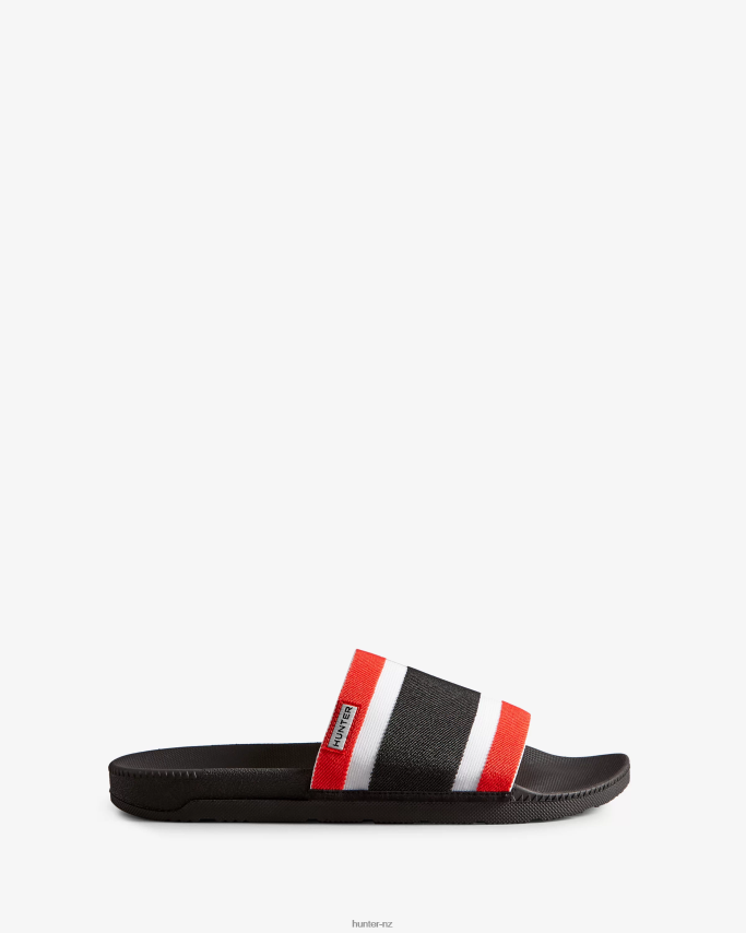 JP0D4D568 Tri Colour Elastic Slides Hunter Men
