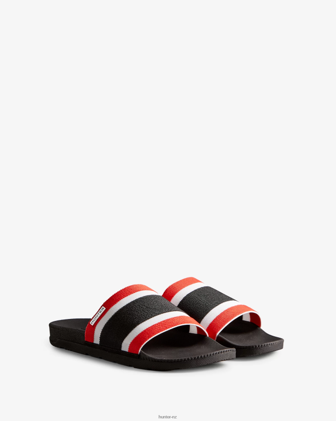JP0D4D568 Tri Colour Elastic Slides Hunter Men