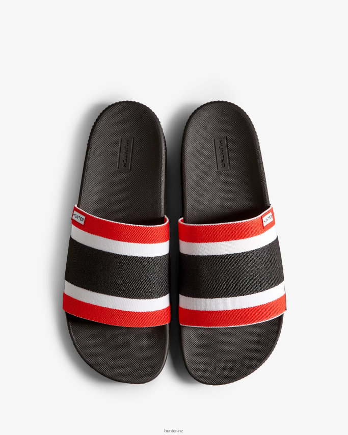 JP0D4D568 Tri Colour Elastic Slides Hunter Men