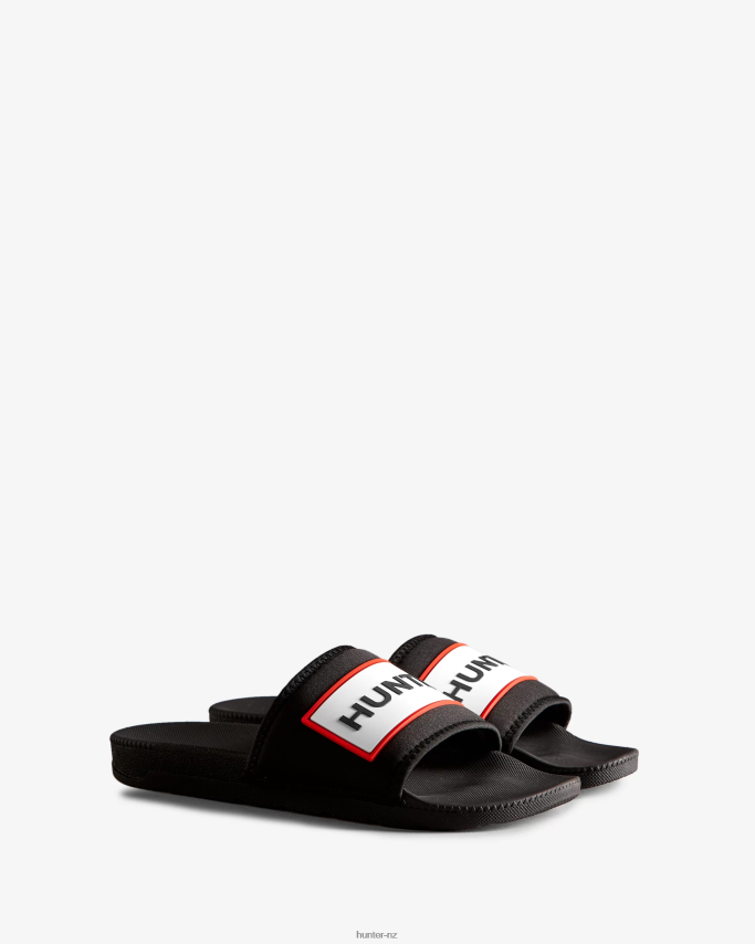 JP0D4D569 Neoprene Logo Slides Hunter Men