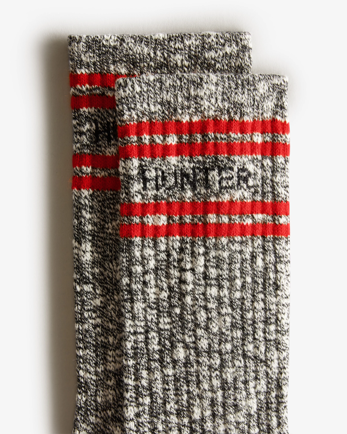 JP0D4D389 Branded College Mouline Short Socks Hunter Women