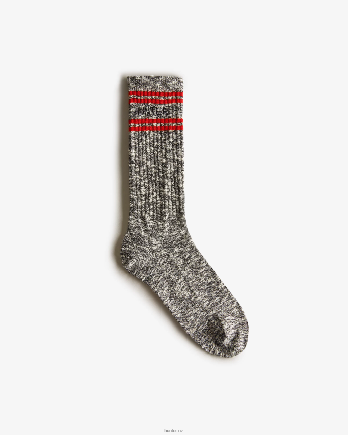 JP0D4D389 Branded College Mouline Short Socks Hunter Women