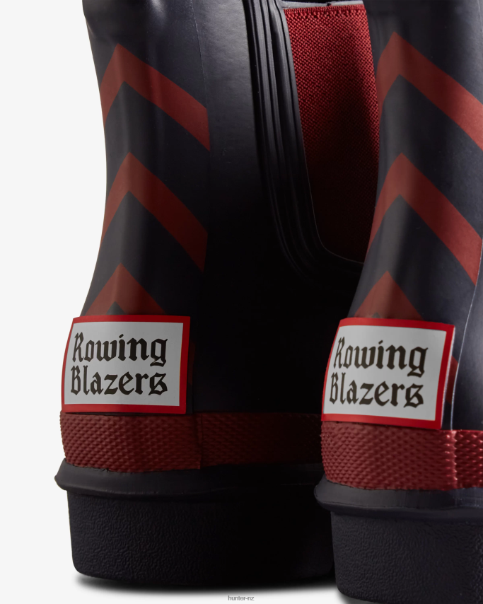 JP0D4D185 Rowing Blazers Zig Zag Chelsea Boots Hunter Women