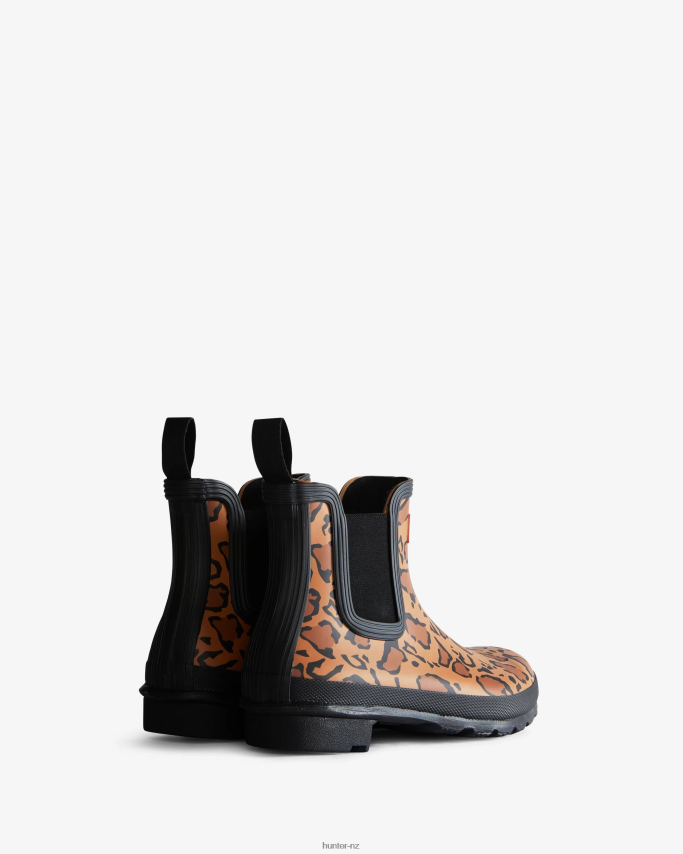 JP0D4D221 Leopard Print Chelsea Boots Hunter Women