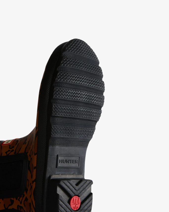 JP0D4D221 Leopard Print Chelsea Boots Hunter Women