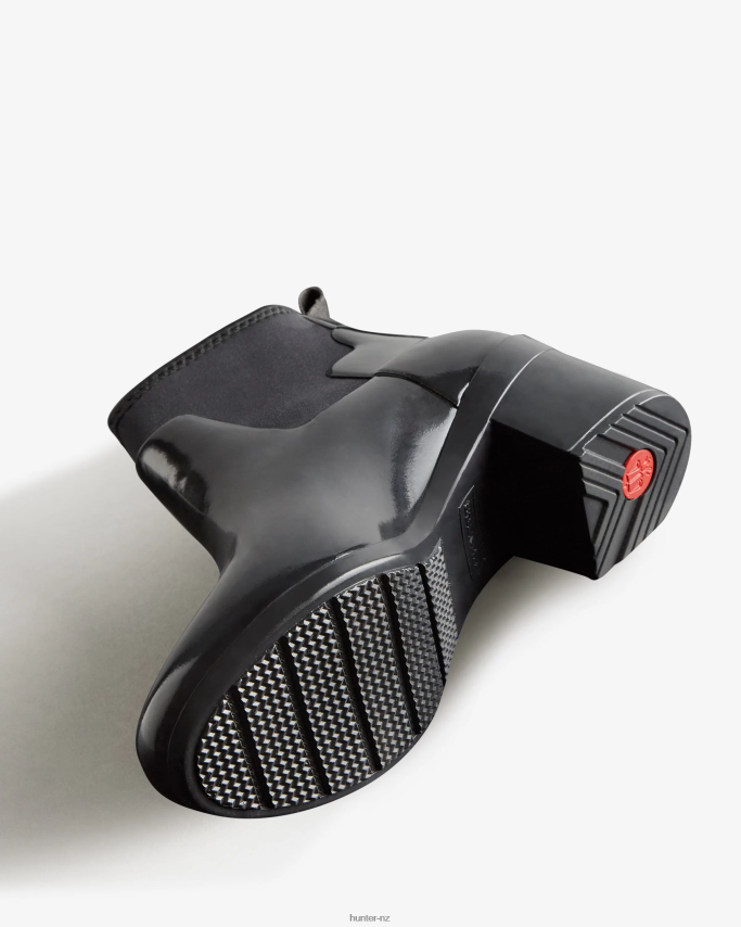 JP0D4D296 Refined Slim Fit Gloss Mid Heel Boots Hunter Women