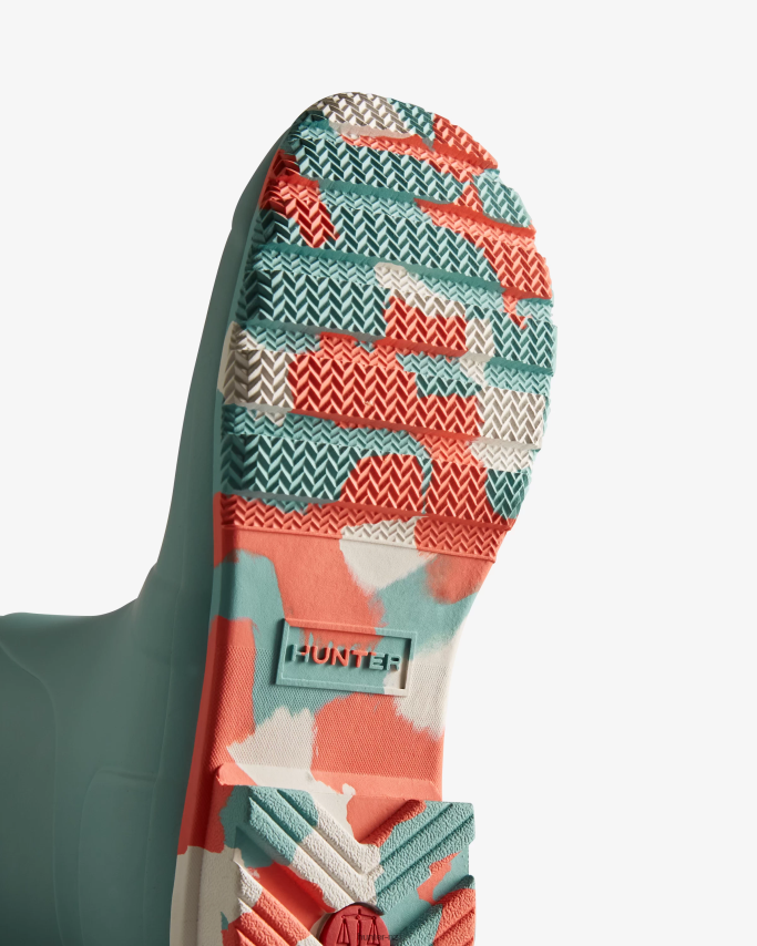 JP0D4D135 Colour Splash Sole Tall Rain Boots Hunter Women