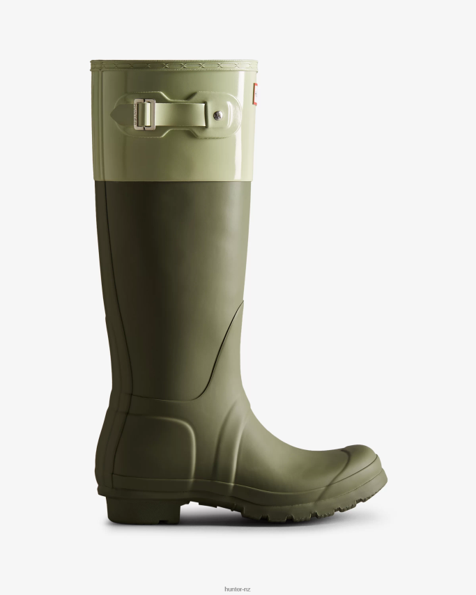 JP0D4D169 Colour Block Tall Rain Boots Hunter Women