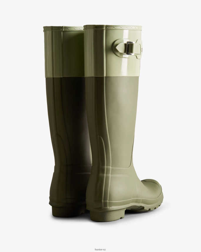 JP0D4D169 Colour Block Tall Rain Boots Hunter Women