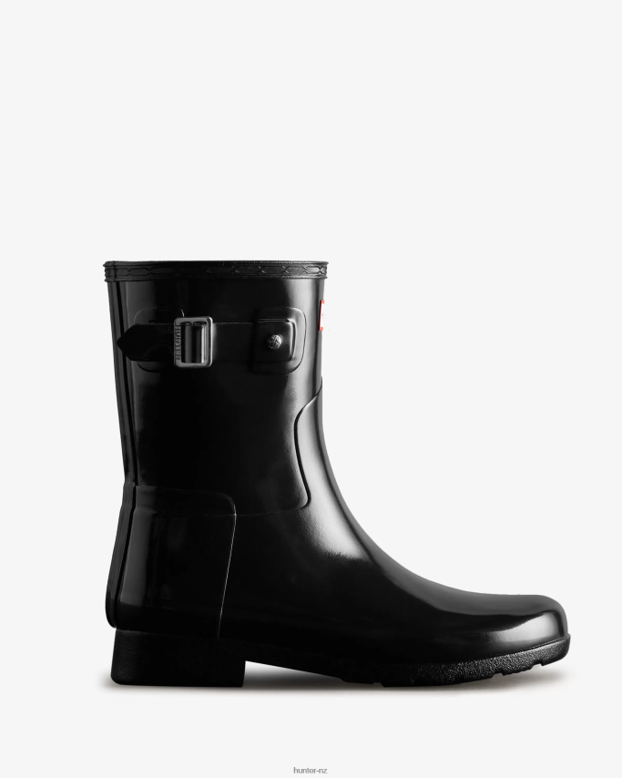 JP0D4D178 Refined Slim Fit Short Gloss Rain Boot Hunter Women