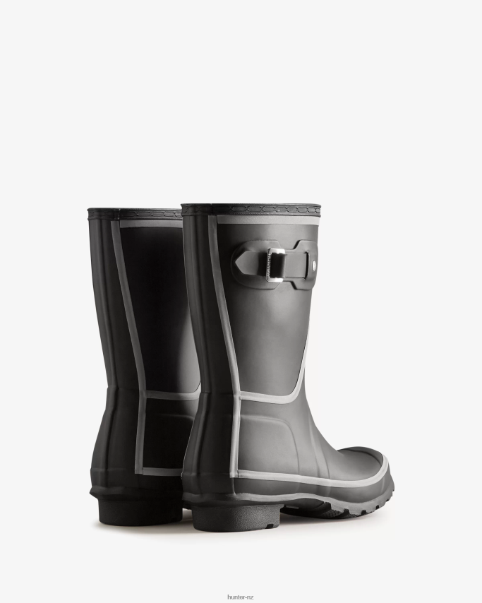 JP0D4D181 Reflective Outline Short Rain Boots Hunter Women