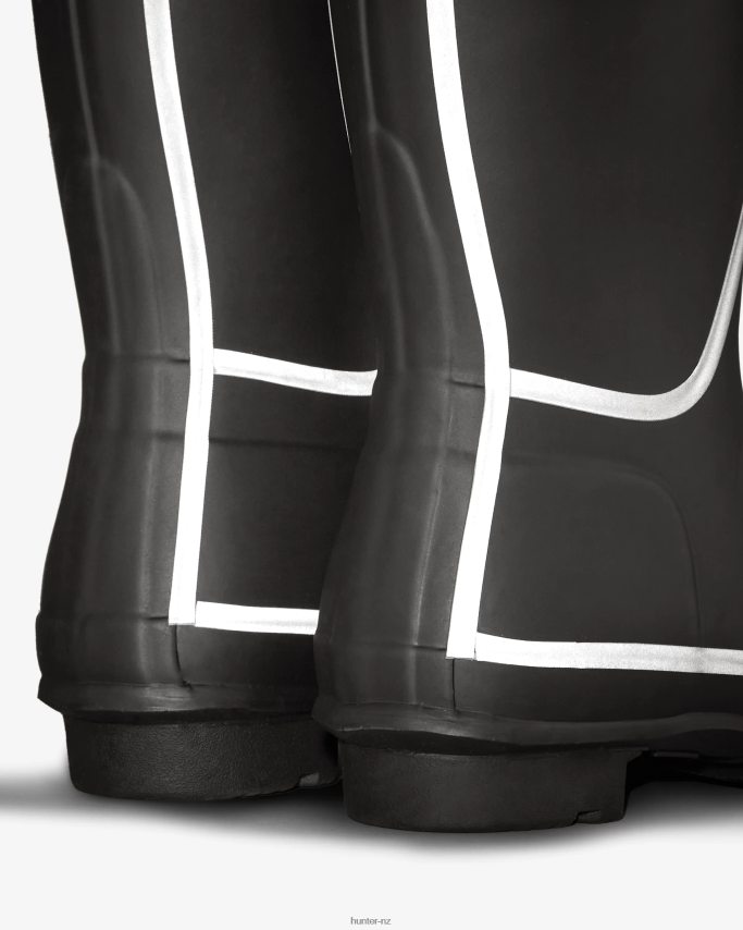 JP0D4D181 Reflective Outline Short Rain Boots Hunter Women