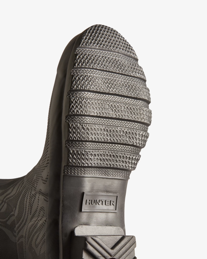 JP0D4D182 Erosion Texture Short Rain Boots Hunter Women