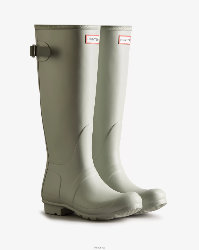 JP0D4D191 Tall Back Adjustable Rain Boots Hunter Women