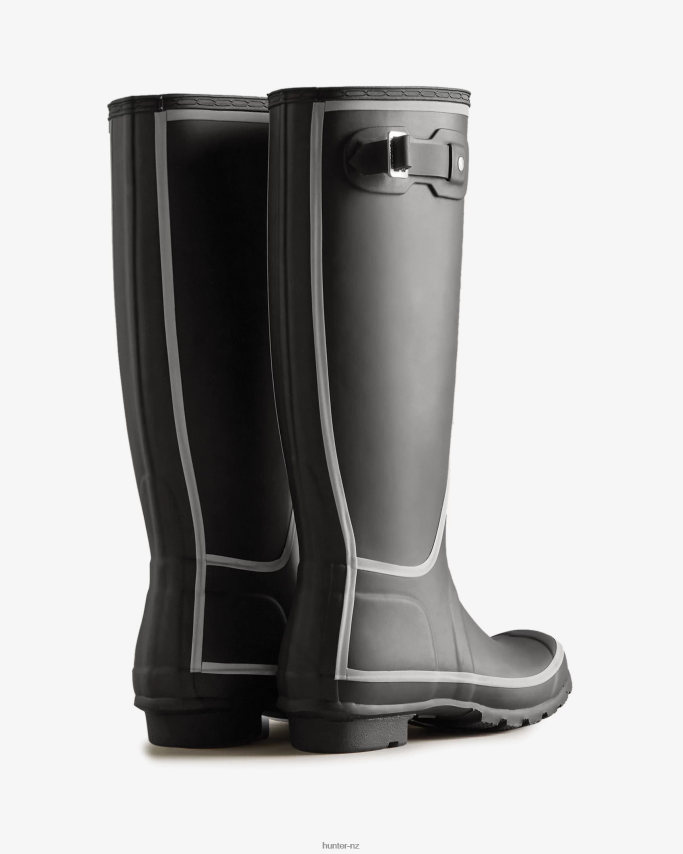 JP0D4D203 Reflective Outline Tall Rain Boots Hunter Women