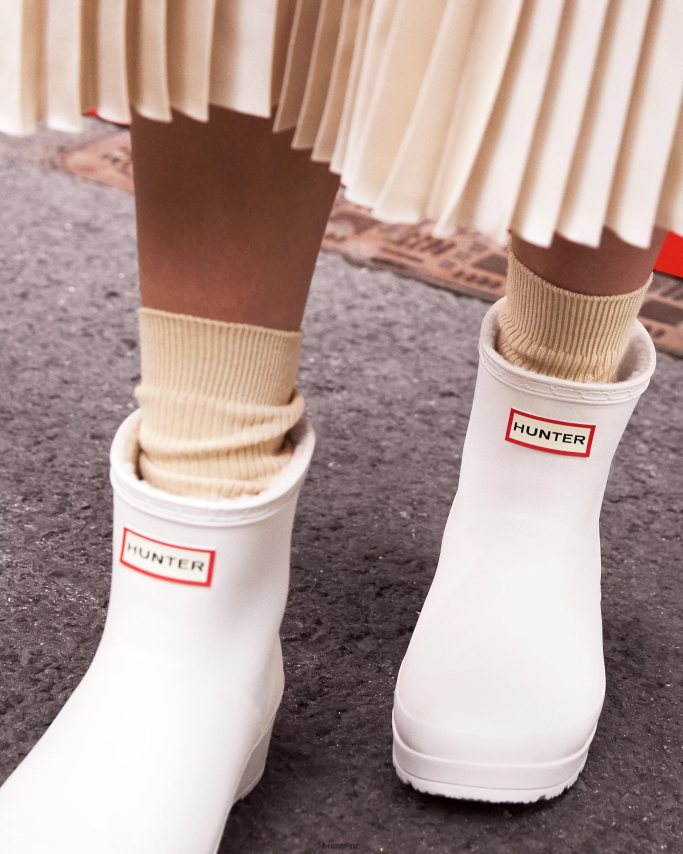 JP0D4D220 Play Vegan Shearling Insulated Short Rain Boots Hunter Women