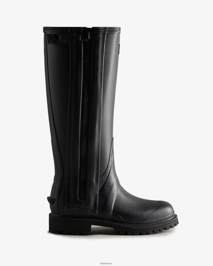 JP0D4D317 Balmoral Commando Rubber Zip Tall Rain Boots Hunter Women