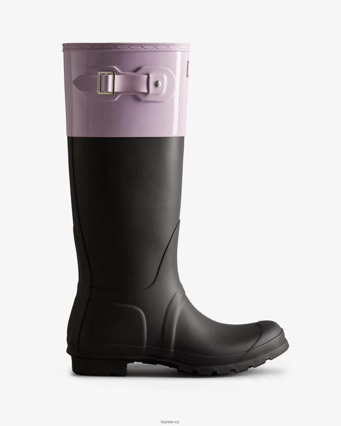 JP0D4D71 Colour Block Tall Rain Boots Hunter Women