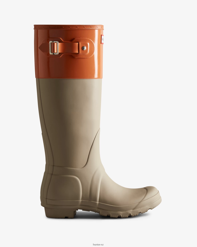 JP0D4D72 Colour Block Tall Rain Boots Hunter Women