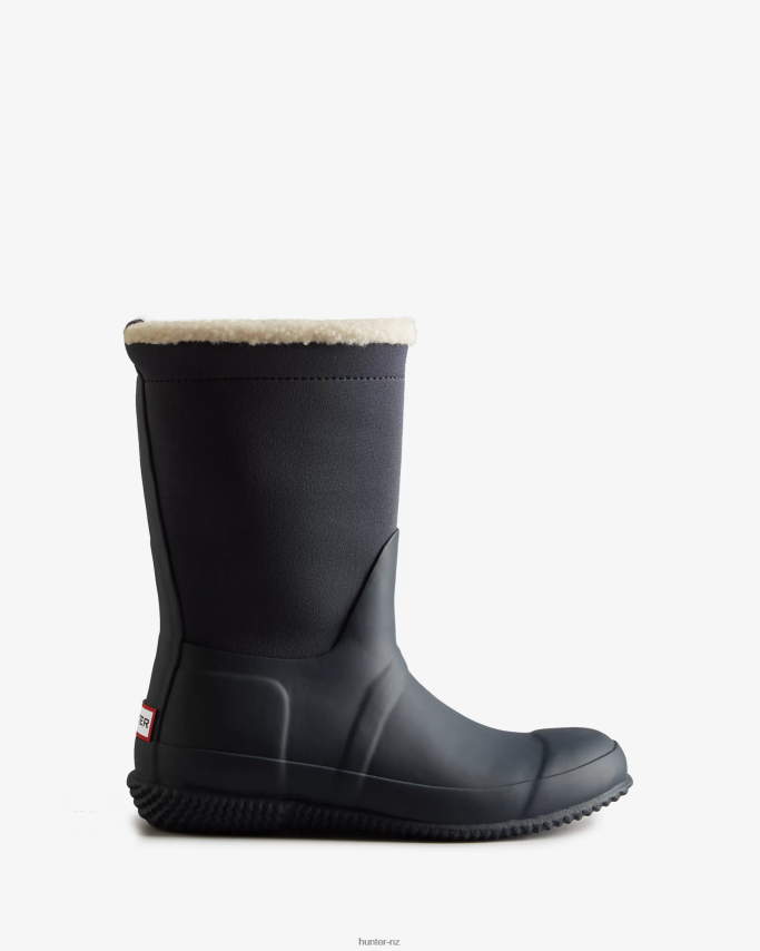 JP0D4D276 Insulated Roll Top Vegan Shearling Boots Hunter Women