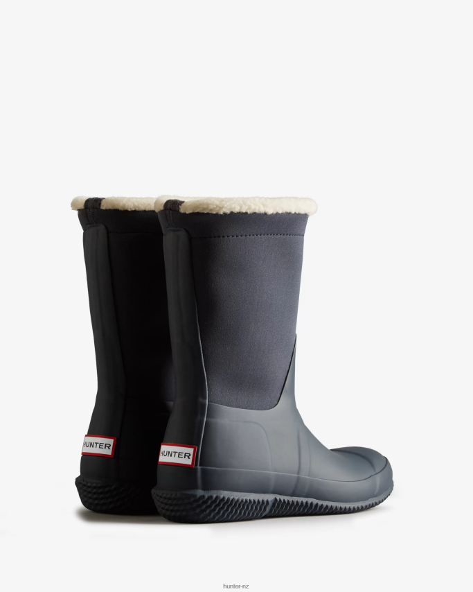 JP0D4D276 Insulated Roll Top Vegan Shearling Boots Hunter Women