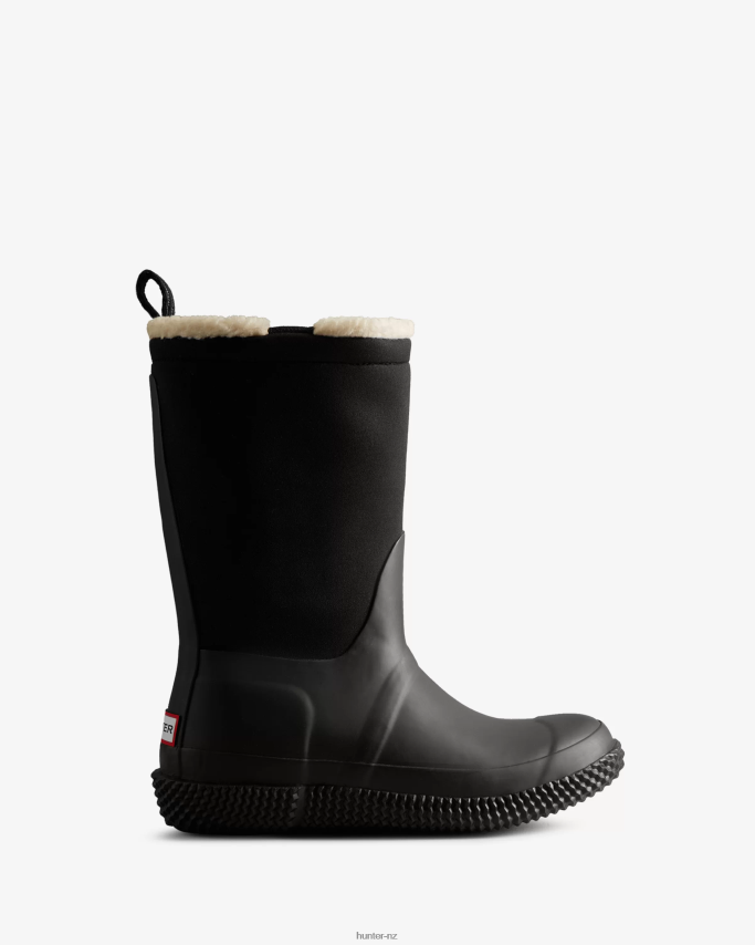 JP0D4D300 Insulated Roll Top Webbing Vegan Shearling Boots Hunter Women