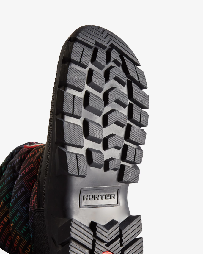 JP0D4D151 Intrepid Insulated Short Logo Print Snow Boots Hunter Women