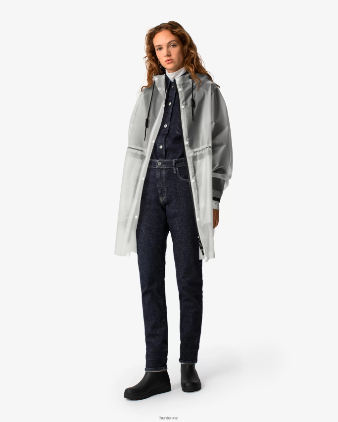 JP0D4D340 Play Transparent Vinyl Waterproof Parka Hunter Women