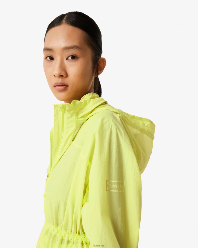 JP0D4D345 Travel Recycled Nylon Shell Jacket Hunter Women