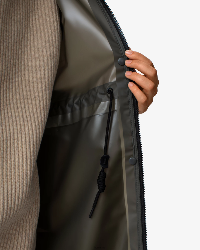 JP0D4D350 Play Transparent Vinyl Waterproof Parka Hunter Women