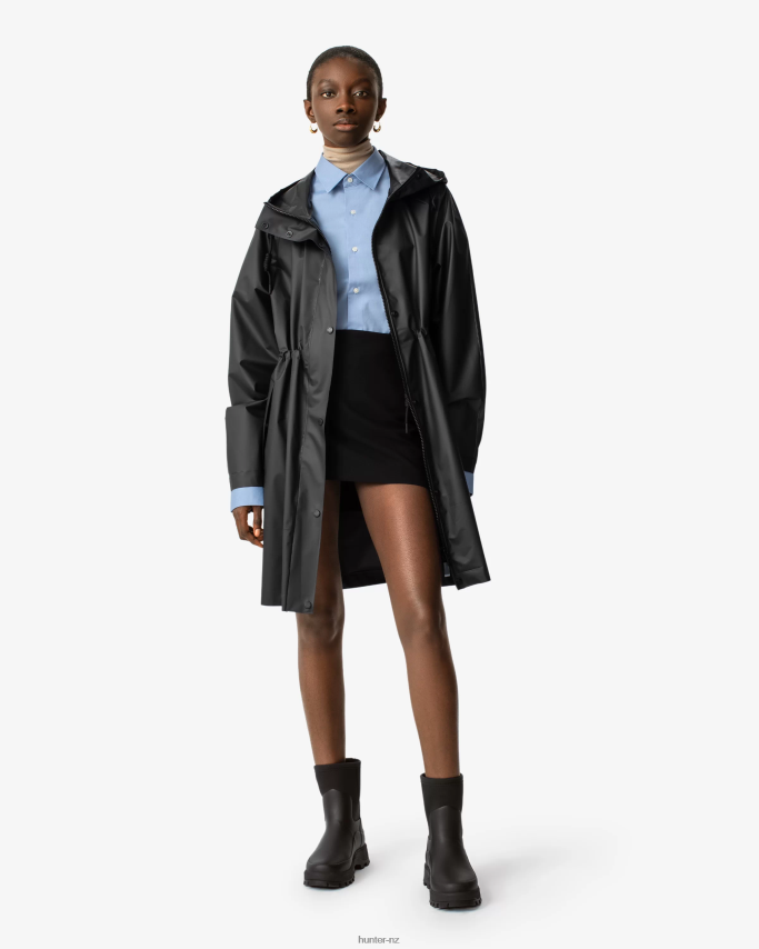 JP0D4D351 Play Transparent Vinyl Waterproof Parka Hunter Women