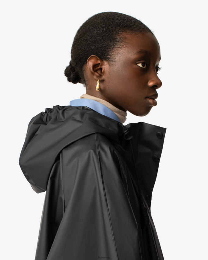 JP0D4D351 Play Transparent Vinyl Waterproof Parka Hunter Women