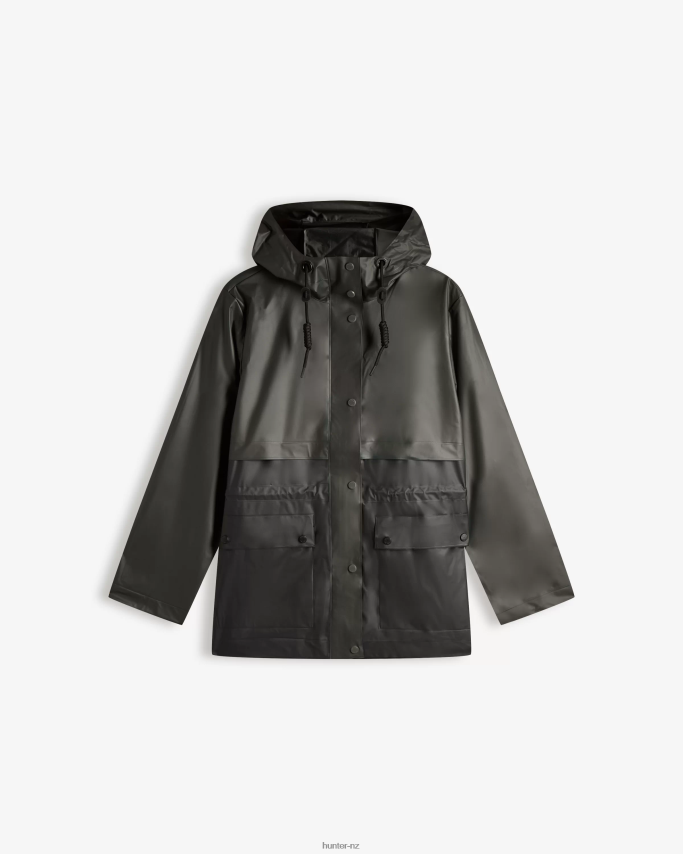 JP0D4D352 Play Transparent Vinyl Waterproof Jacket Hunter Women