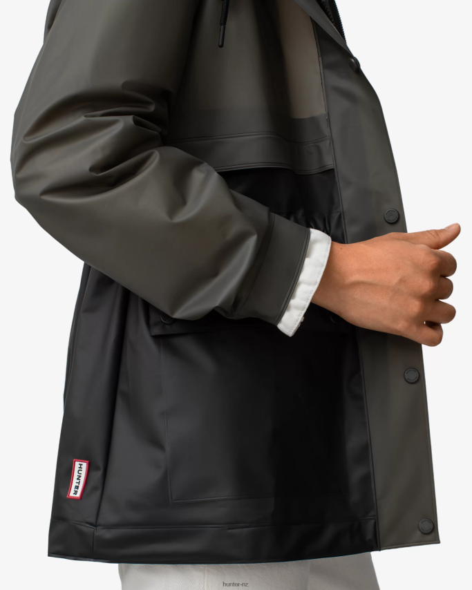 JP0D4D352 Play Transparent Vinyl Waterproof Jacket Hunter Women