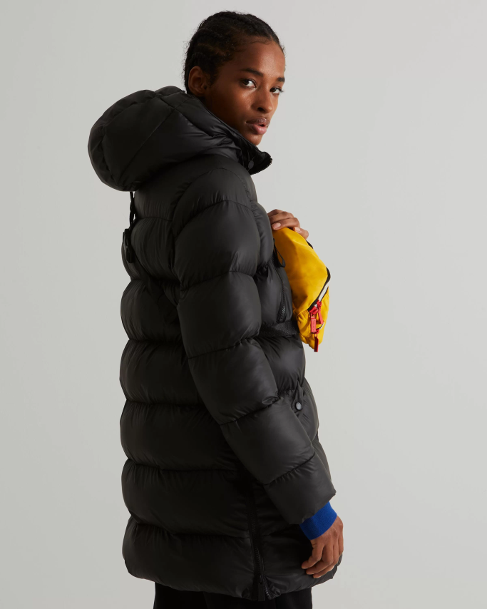 JP0D4D355 Insulated Rubberized Puffer Jacket Hunter Women