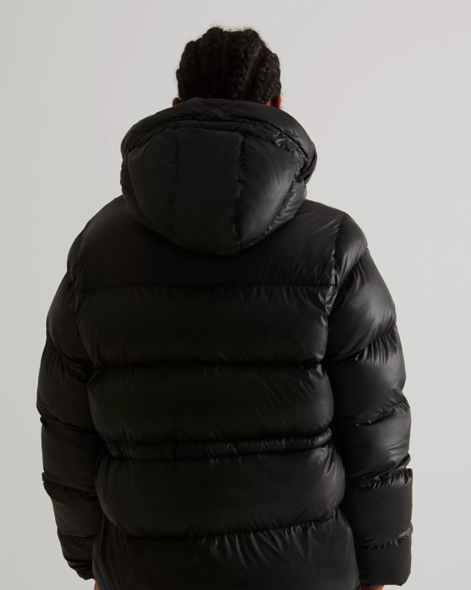 JP0D4D356 Insulated Rubberized A-Line Puffer Jacket Hunter Women