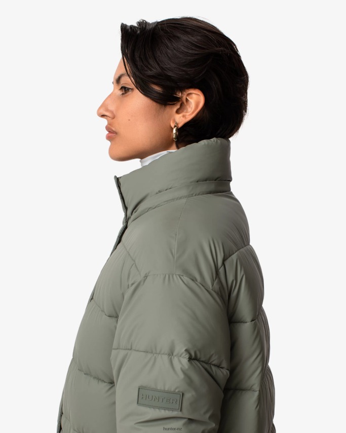 JP0D4D364 Intrepid Insulated Long Puffer Coat Hunter Women