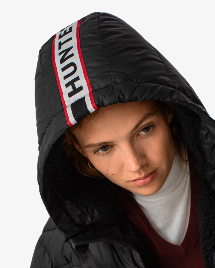 JP0D4D366 Intrepid Insulated Webbing Short Puffer Jacket Hunter Women