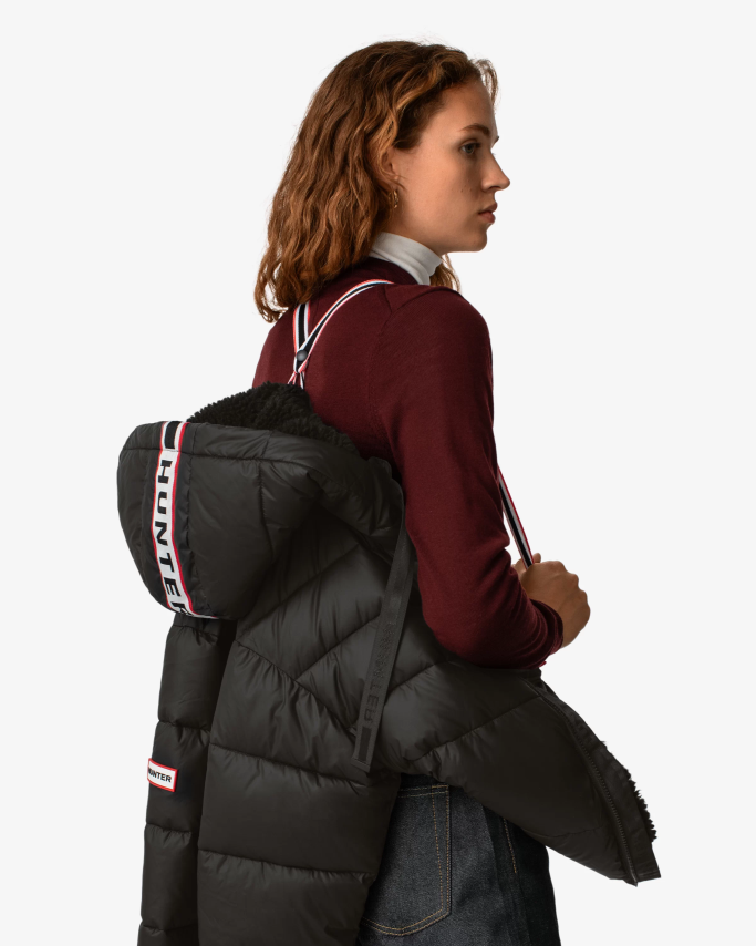 JP0D4D366 Intrepid Insulated Webbing Short Puffer Jacket Hunter Women