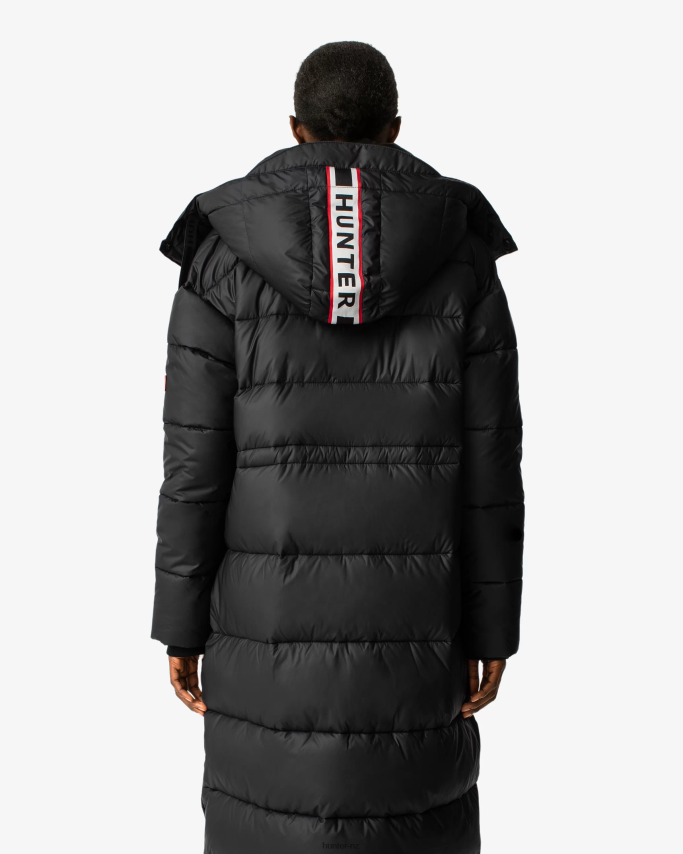 JP0D4D367 Intrepid Insulated Webbing Long Puffer Coat Hunter Women