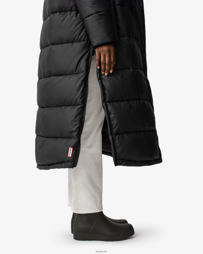 JP0D4D367 Intrepid Insulated Webbing Long Puffer Coat Hunter Women